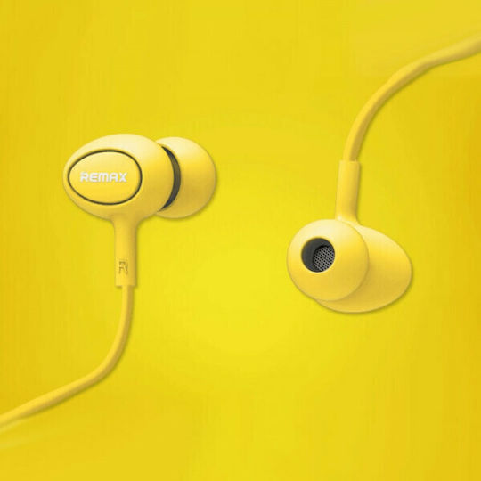 Remax RM-515 In-ear Handsfree με Βύσμα 3.5mm Κίτρινο
