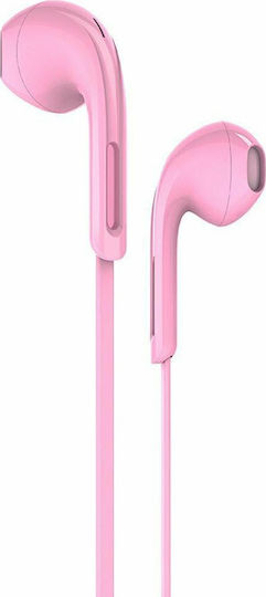 Hoco M39 Rhyme sound Earbuds Handsfree with 3.5mm Connector Pink