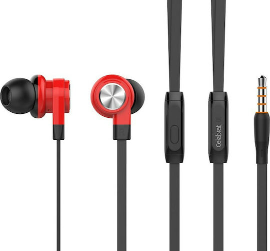 Yison D9 In-ear Handsfree με Βύσμα 3.5mm Κόκκινο