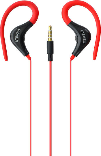 Lamtech Sport In-Ear Freihändig Kopfhörer mit Stecker 3.5mm Rot