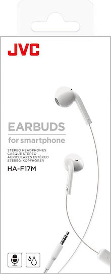 JVC HA-F17M Earbuds Freihändig Kopfhörer mit Stecker 3.5mm Weiß