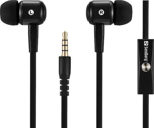 Sandberg Speak’n Go In-Ear In-ear Handsfree με Βύσμα 3.5mm Μαύρο