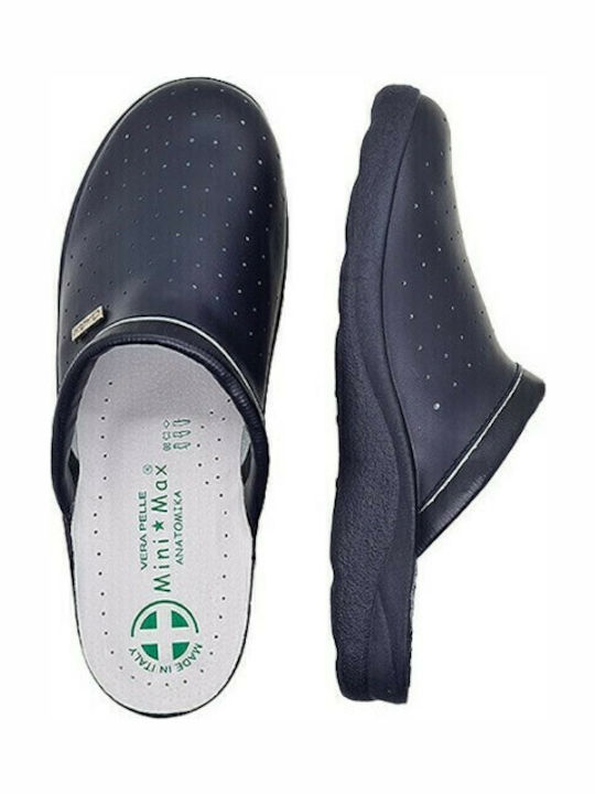 Mini Max Din piele Anatomici Sabot Albastre