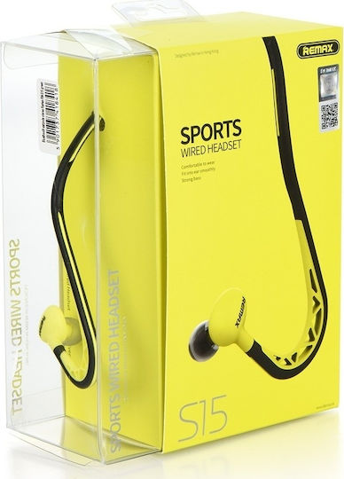 Remax RM-S15 In-ear Handsfree with 3.5mm Connector Yellow