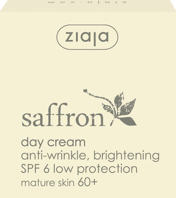 Ziaja Saffron Anti-Aging Creme Gesicht Tag mit SPF6 mit Kollagen 50ml