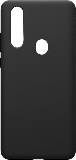 Umschlag Rückseite Silikon Schwarz (Oppo A60)