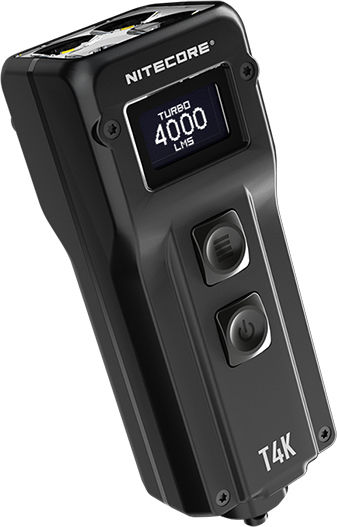 NiteCore Επαναφορτιζόμενος Φακός LED IP54 με Μέγιστη Φωτεινότητα 4000lm T4K Ενσωματωμένη