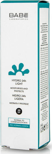 Babe Laboratorios Essentials Hydro 24h Light Cream SPF20 Лека текстура 24h Крем Лице с SPF20 50мл