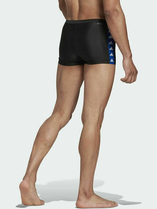 Adidas Tapered Men's Swimwear Shorts Black Striped