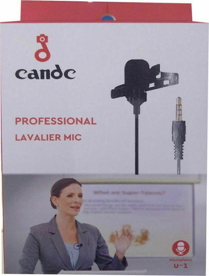 Candc U-1 Condenser (Small Diaphragm) 3.5mm Microphone Πέτου, Clip On Journalistic