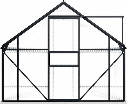 vidaXL 48218 Gewächshaus Typ Haus mit Aluminiumrahmen 3.7x1.9x22m