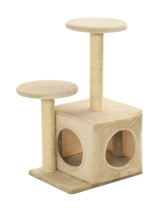 vidaXL Scratching Post Cat Trees Beige 40x30x60cm