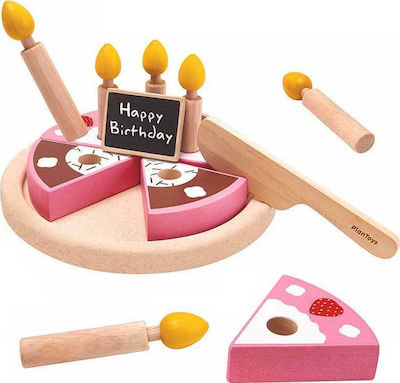 Plan Toys Cooking Toy / Kitchen Utensils Birthday Cake made of Wood for 3+ Years Old