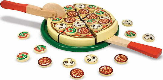 Melissa & Doug Holz Pizza Für Kinder Ab 3 Jahren 60 Stück