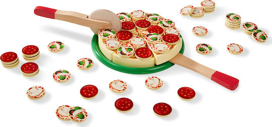 Melissa & Doug Holz Pizza Für Kinder Ab 3 Jahren 60 Stück