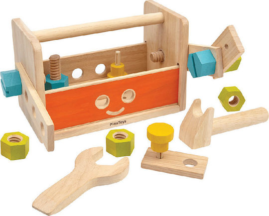 Plan Toys Kids Tool made of Wood for 3+ Years Old 10pcs