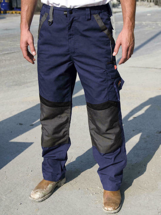 Result Reflective Work Trousers Blue R310X