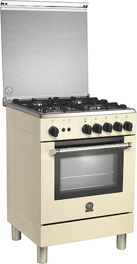 La Germania AM6 4C 81 C CR GPL Ri Gas Cooker 65lt W59.5cm. Beige
