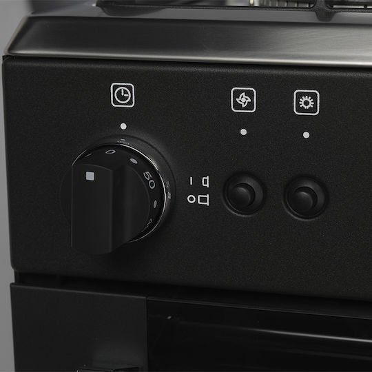 La Germania AM6 4C 81 C NE GN Natural Gas Cooker 56lt with Natural Gas Hobs W59.5cm. Inox