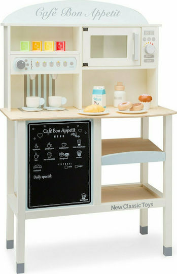 New Classic Toys Kinderladen Grand Café aus Holz für 3+ Jahre 90 cm.