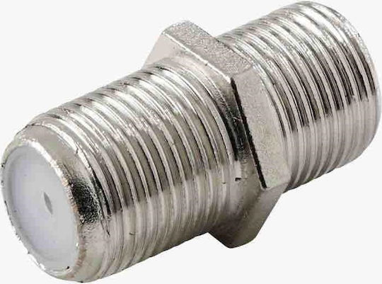 Konverter F-Stecker weiblich zu F-Stecker weiblich Silber 1Stück