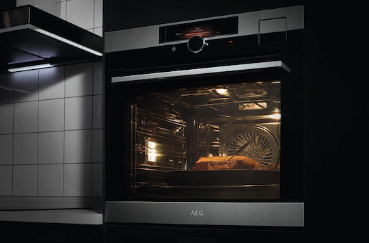 AEG 9000 Steampro Φούρνος άνω Πάγκου 70lt Π59.5εκ. Inox