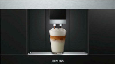 Siemens Mașină automată de cafea espresso Incorporat 1600W Presiune 19bar pentru cappuccino cu râșniță Negru