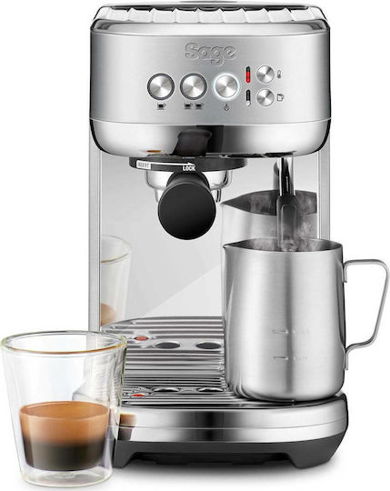 Sage Bambino Plus Mașină de Espresso 1600W Presiune 15bar Argintie