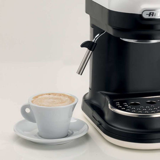 Ariete 1318/01 Automatic Espresso Coffee Machine 1080W Pressure 15bar with Grinding Burrs White