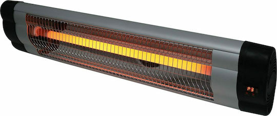Eurolamp Quartz Wall-Mounted Heater for Bathrooms with Thermostat 2000W