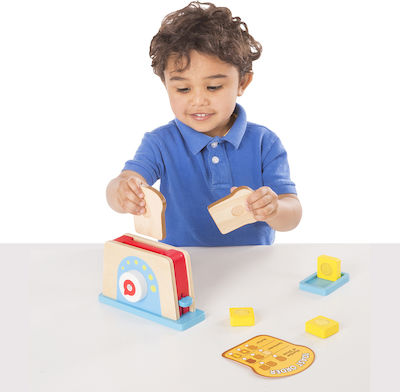 Melissa & Doug Aparat Electrocasnic pentru Copii Φρυγανιέρα din Lemn