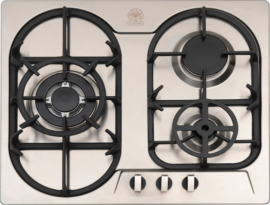 La Germania Natural Gas Cooktop Autonomous 59x50εκ. Silver