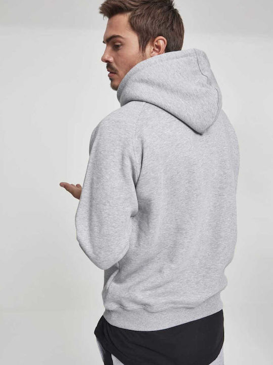 Urban Classics TB014 Herren Sweatshirt mit Kapuze und Taschen Gray