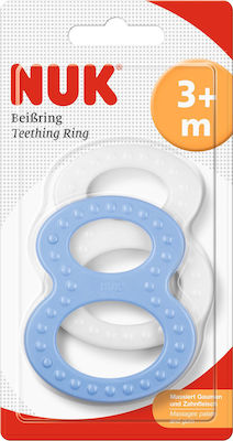 Nuk Teething Ring BPA Free made of Plastic for 3 m+ White - Blue 2pcs