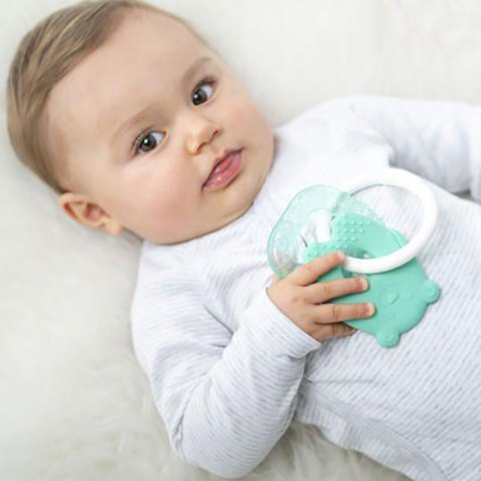 Nattou Bear Teething Rattle with Gel made of Silicone for 0 m+
