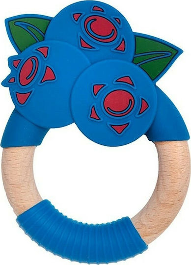 Nibbling Blueberry Teething Ring from Silicone for 3 Months+