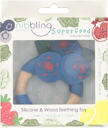 Nibbling Blueberry Teething Ring from Silicone for 3 Months+