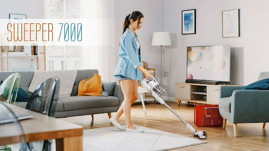 Teesa Sweeper 7000 Rechargeable 2 in 1 Stick & Handheld Vacuum 25.2V White