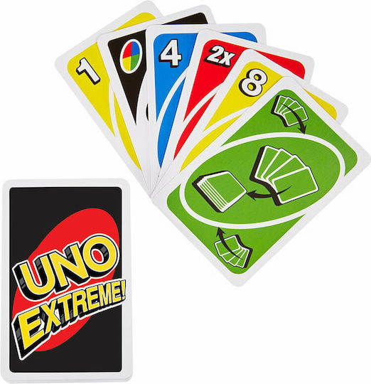 Board Game Uno Extreme for 2-10 Players 7+ Years Old (EL) Mattel