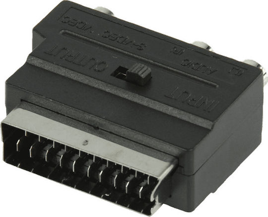 Valueline SCART 56 Μετατροπέας Scart male σε RCA / S-Video female 1τμχ