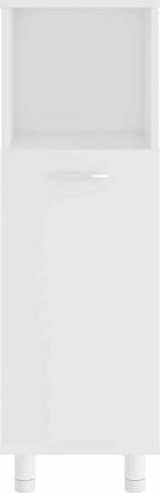 vidaXL Floor Bathroom Column Cabinet L30xD30xH95cm White