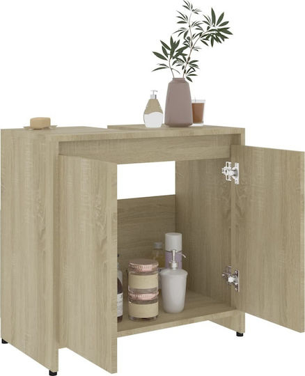 vidaXL Countertop without Sink L60xW33xH58cm Oak
