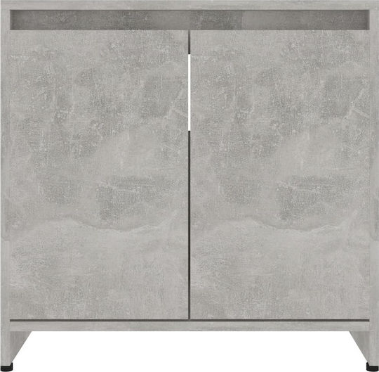 vidaXL Πάγκος χωρίς Νιπτήρα Μ60xΒ33xΥ58cm Γκρι Σκυροδέματος
