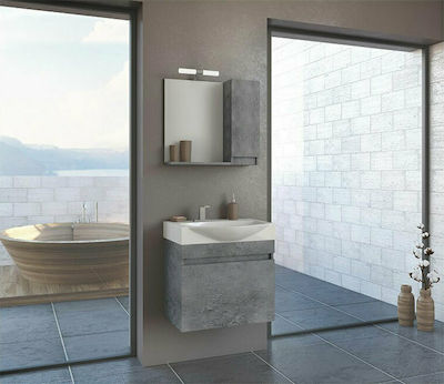 Drop Senso 65 Cabinet de baie fără chiuvetă L62xl38xH50cm Granit