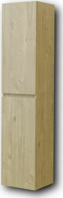 Martin Omega 35 Badezimmersäule Wandhängeschrank H35xB32xH160cm Beige Oak