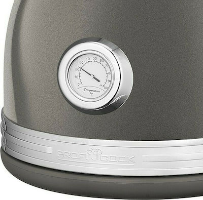 Profi Cook PC-WKS 1192 Βραστήρας 1.7lt 2200W Γκρι