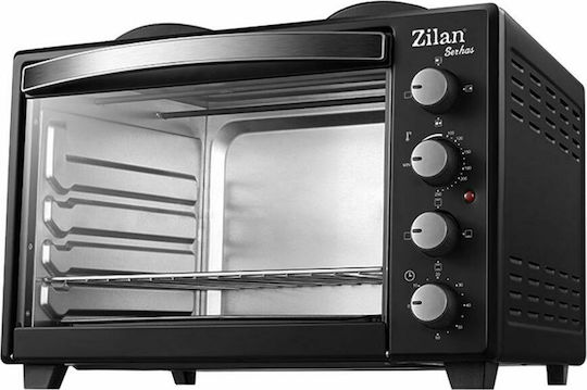 Zilan Zilan Electric Countertop Oven 45L with 2 Burners