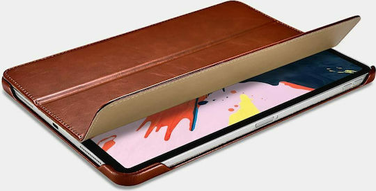 iCarer RID 718 Флип Капак Естествена Кожа Червена iPad Pro 2020 12,9"