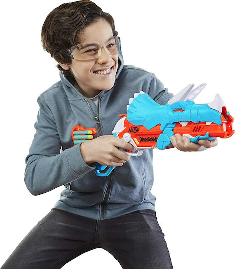 Nerf Launcher Dinosquad for 8+ years old years Tricerablast