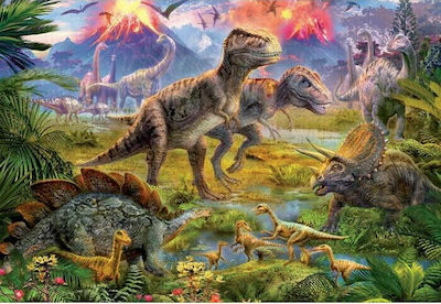 Dinosaur Gathering Puzzle 2D 500 Pieces